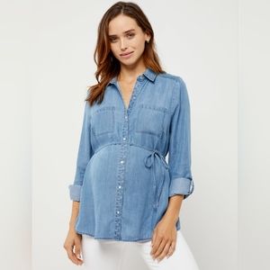 Motherhood Maternity Denim shirt